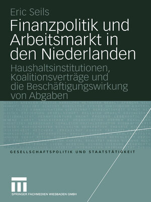 cover image of Finanzpolitik und Arbeitsmarkt in den Niederlanden
